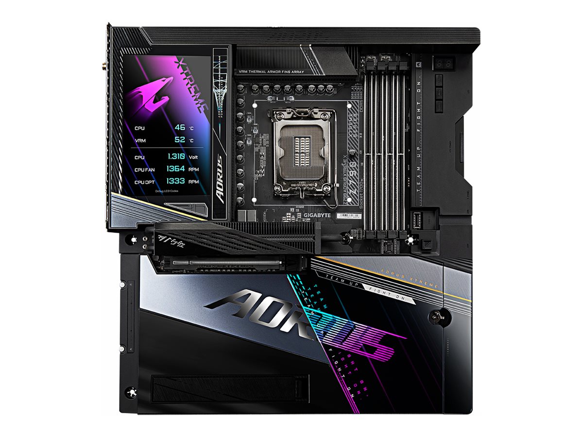 Gigabyte Z790 AORUS XTREME X - Motherboard - E-ATX - LGA1700-Sockel - Z790 Chipsatz - USB-C USB 3.2 Gen 1 USB 3.2 Gen 2 USB-C Gen 2x2 - 10 Gigabit LAN Wi-Fi 6 Bluetooth - Onboard-Grafik (CPU erforderlich)