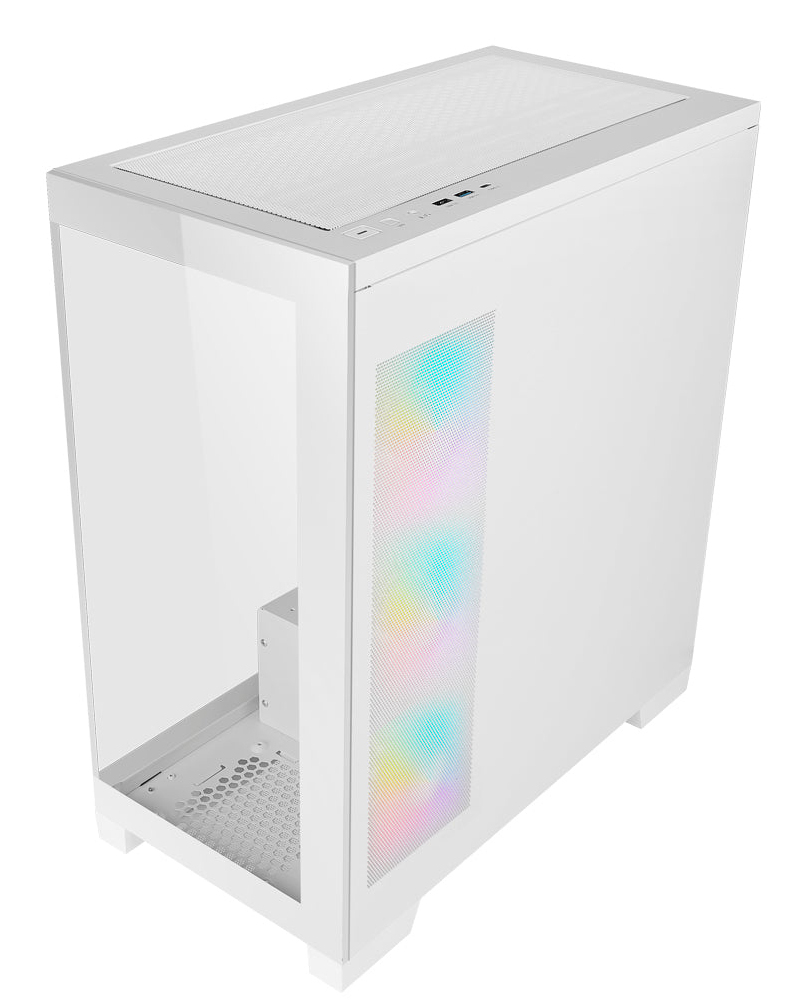 AZZA PC Gaming Gehäuse Midi Cove USB 2/3 type C White - Midi/Minitower, Ansicht 3