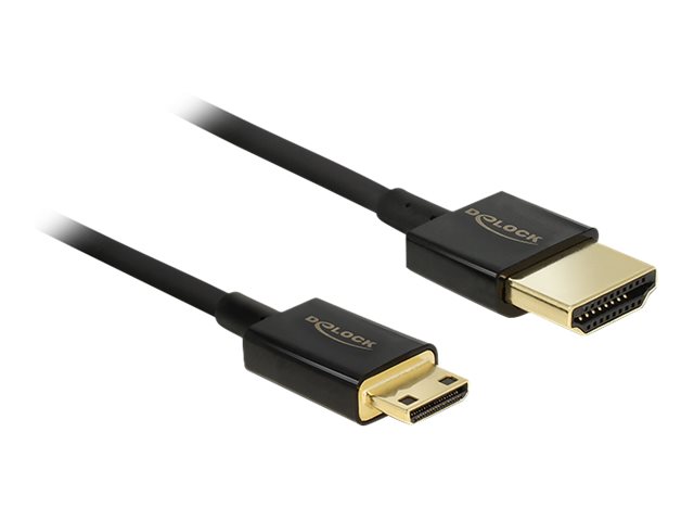 Delock Slim High Quality - HDMI mit Ethernetkabel - mini HDMI (M)