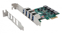 Exsys EX-11044 - PCIe - USB 3.2 Gen 1 (3.1 Gen 1) - Weiblich - Full-height / Low-profile - 4x External USB 3.2 Gen 1 A-f