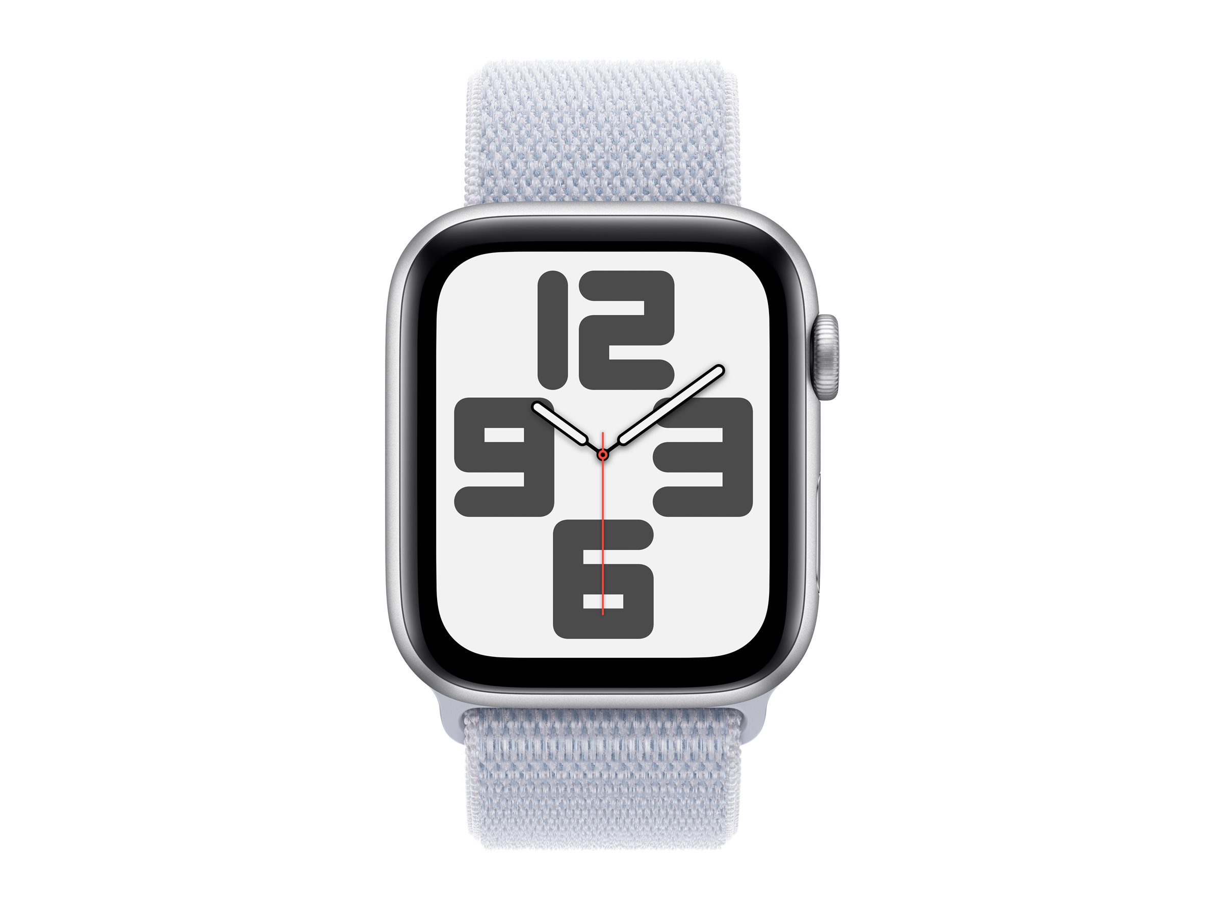 Apple Watch SE (GPS) - 44 mm - Aluminium, Silber - mit Sportschleife - blaue Wolke - Handgelenkgröße: 130-200 mm, Ansicht 3