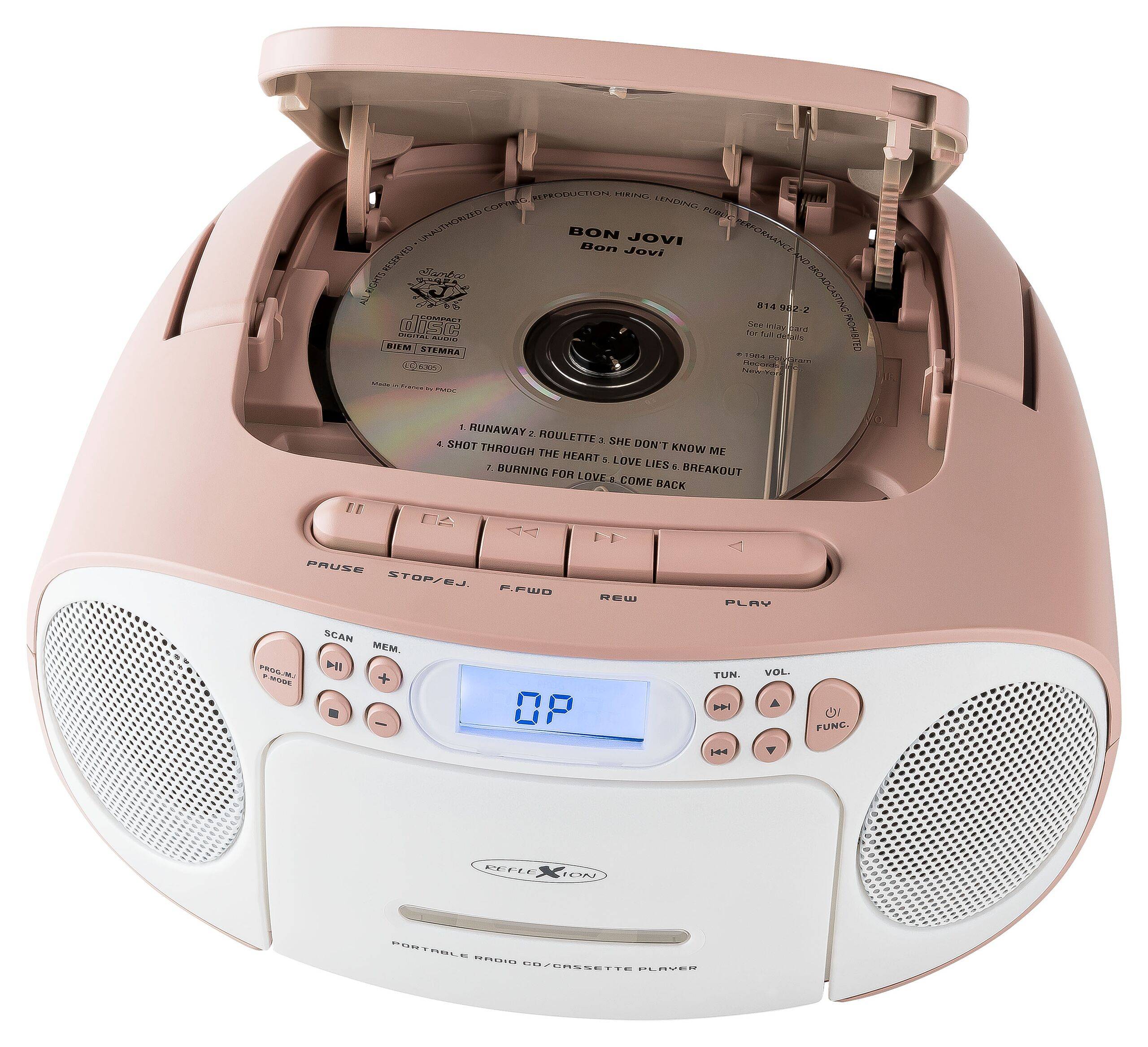 Reflexion RCR2260 Boombox weiss/pink, Ansicht 3