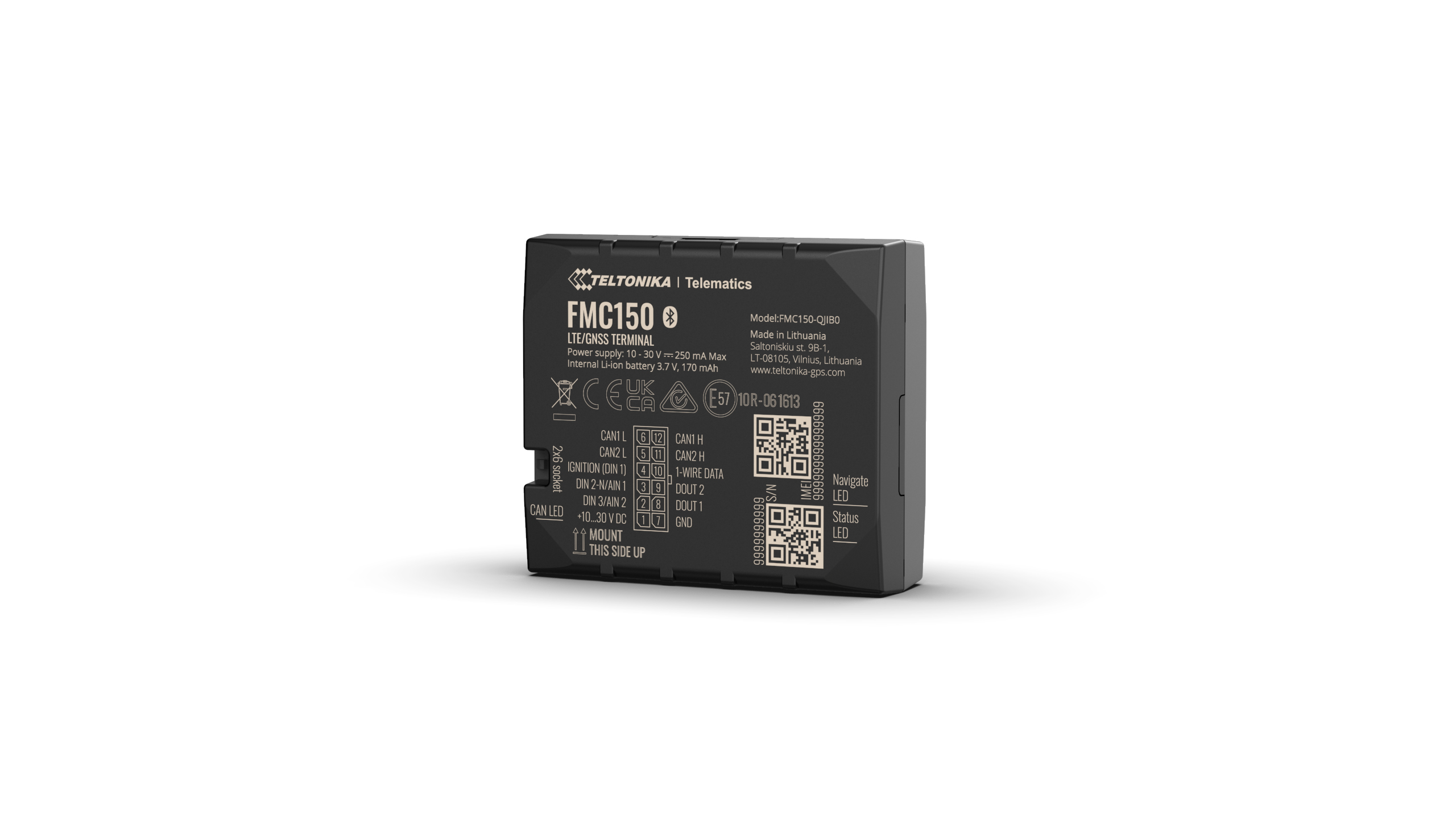 Teltonika · Tracker GPS· FMC150· Fahrzeug· LTE/GSM/GNSS/BLE 4.0, Ansicht 4