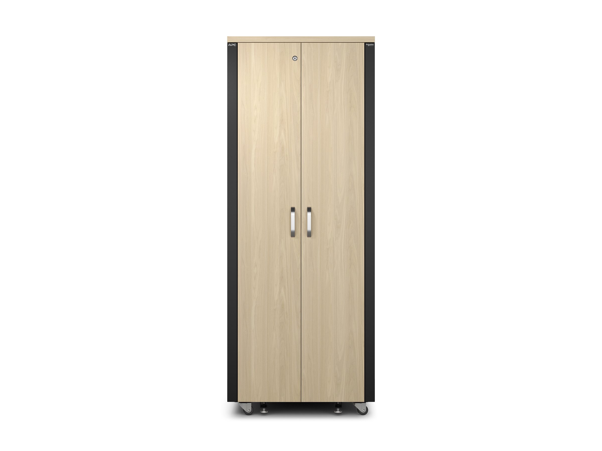 APC NetShelter - Schrank (horizontal) - schallisoliert - Wechselstrom 230 V - Ahorn - 38U - 48.3 cm (19")