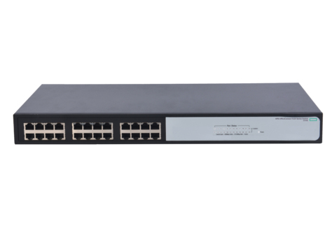 HPE OfficeConnect 1420 24G, Unmanaged, Gigabit Ethernet (10/100/1000), Vollduplex, Rack-Einbau, 1U