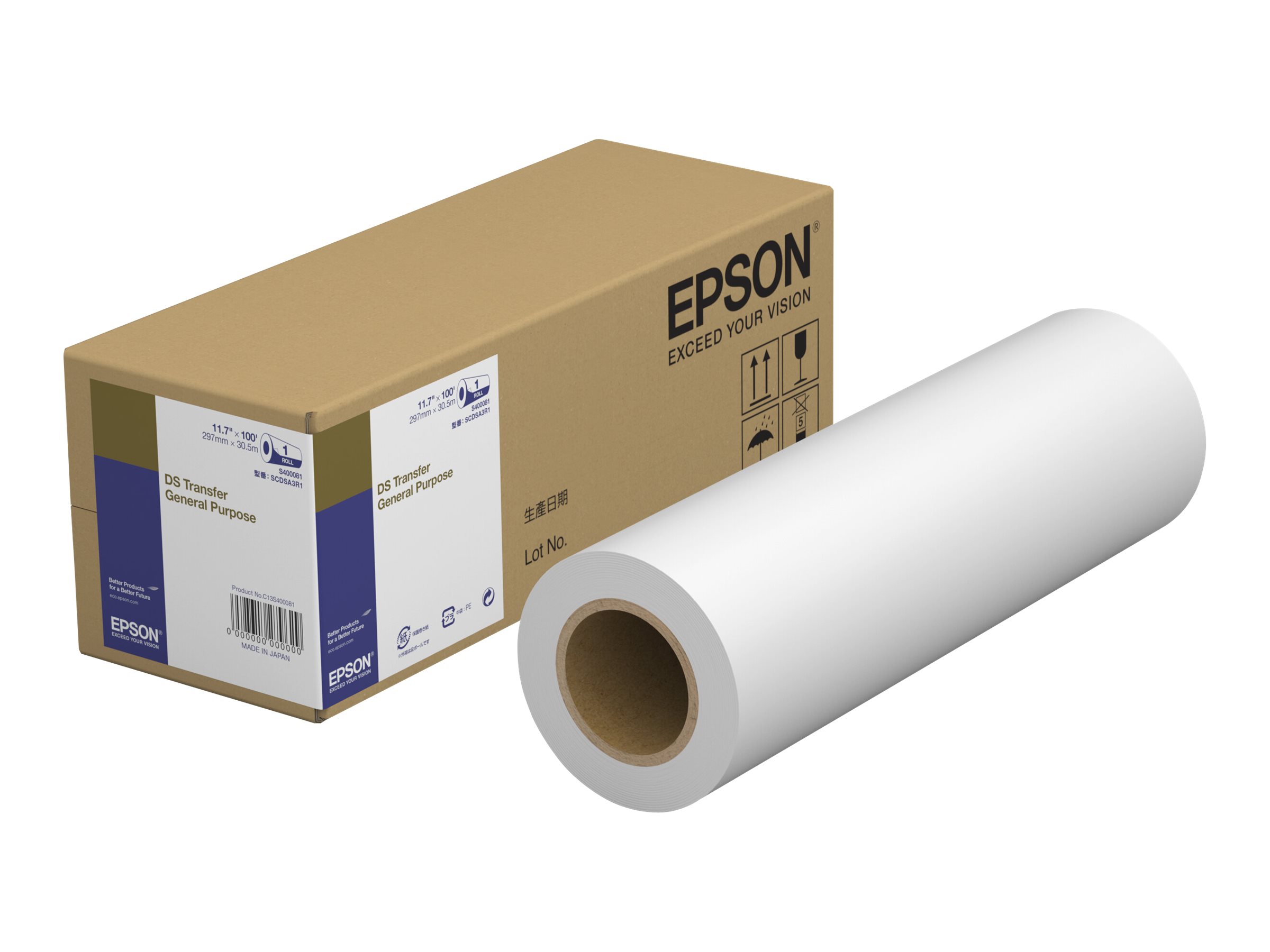 Epson DS Transfer General Purpose - Rolle A3 (29,7 cm x 30,5 m) 1 Rolle(n) Zwischenträgerpapier - für SureColor SC-F500, SC-F501