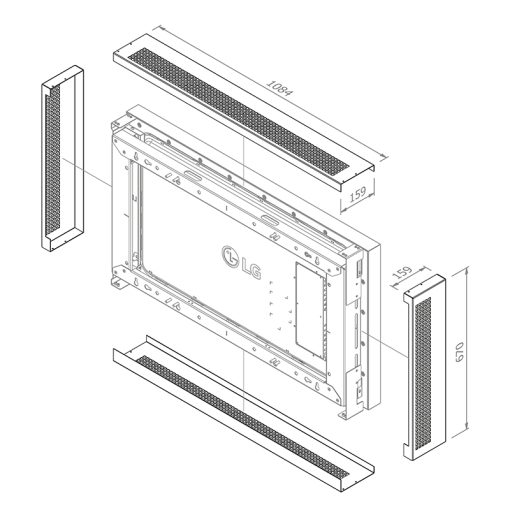 Hagor Cover-Set WH LG 49XE4F, Ansicht 4