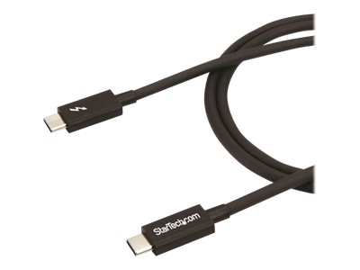 StarTech.com StarTech 2m (6.6ft) Thunderbolt 3 Cable, 20Gbps, 100W PD, 4K Video, Thunderbolt-Certified, Compatible w/ TB4/USB 3.2/DisplayPort - Thunderbolt-Kabel - USB-C (M)
