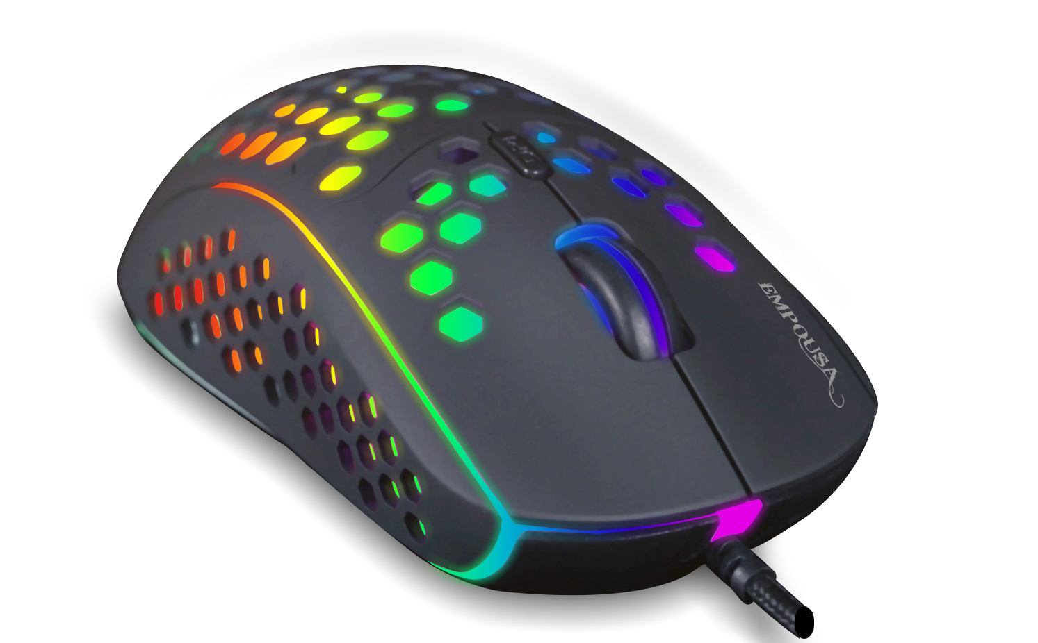 INCA IMG-346 - Beidhändig - Optisch - USB Typ-A - 6400 DPI - Schwarz, Ansicht 3