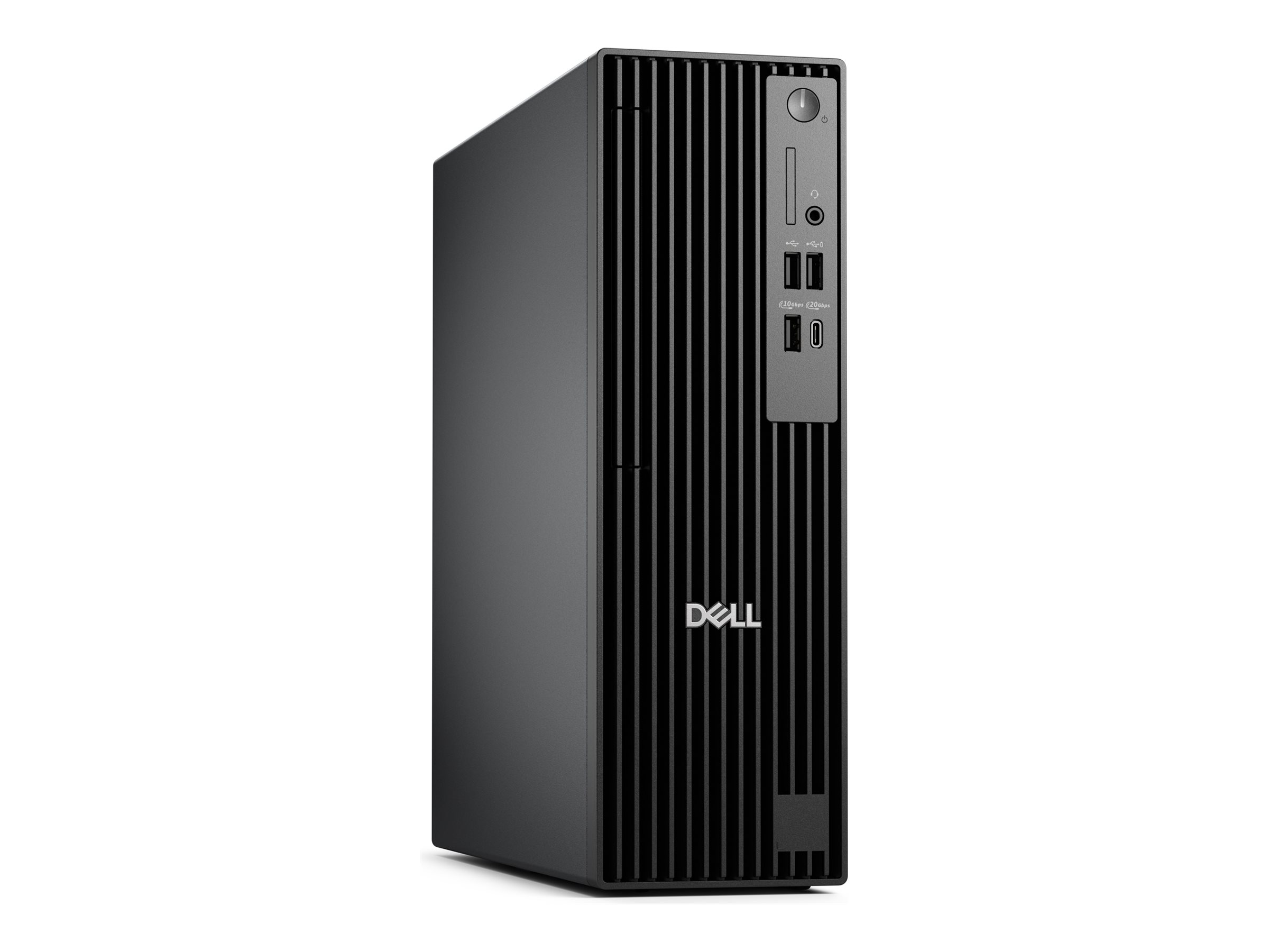 Dell Pro Slim Plus QBS1250 - Schlanker Desktop - Core Ultra 7 265 / 2.4 GHz - RAM 32 GB - SSD 512 GB - NVMe, TLC - Intel Graphics - 1GbE, Bluetooth, Wi-Fi 6E - WLAN: Bluetooth, 802.11a/b/g/n/ac/ax (Wi-Fi 6E)