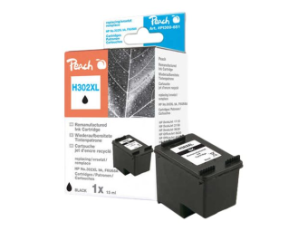 Peach 15 ml - Schwarz - kompatibel - Tintenpatrone (Alternative zu HP 302XL)