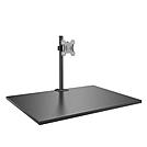 Lindy Single Display Short Bracket w/ Pole & Desk Clamp - Befestigungskit - einstellbarer Arm - für Monitor - Stahl, Ansicht 5