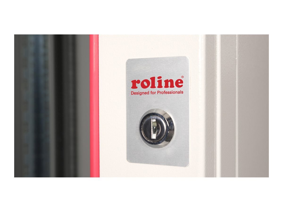 ROLINE 19 Zoll Wandgehäuse Pro 7 HE 600x600 BxT grau - Wandgehäuse, Ansicht 5