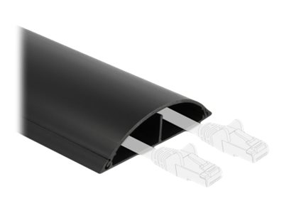 Delock Kabelkanal - 1 m - Schwarz