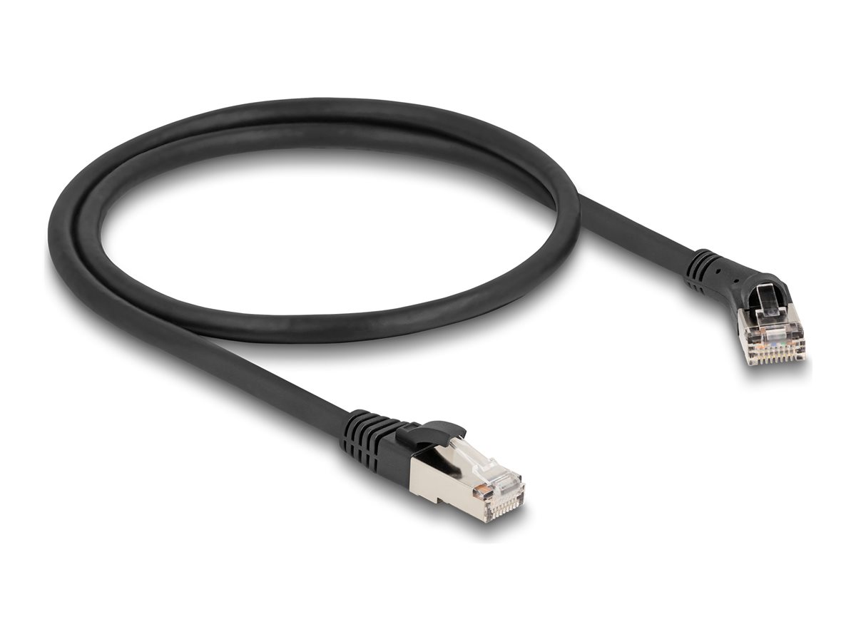 Delock Patch-Kabel - RJ-45 (M) nach rechts abgewinkelt zu RJ-45 (M)