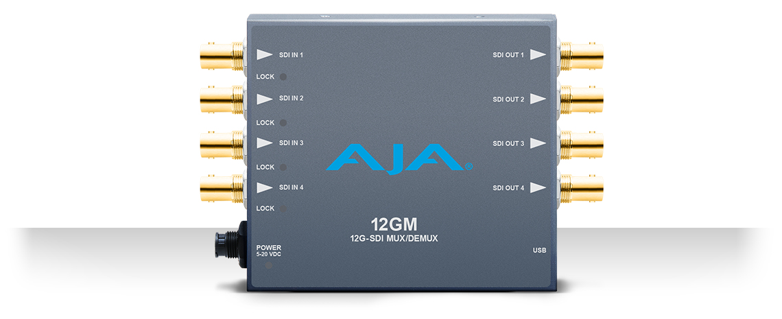 AJA 12GM - 4096 x 2160 Pixel - Grau - SDI - HD-SDI - 5 - 20 V von LumaTech