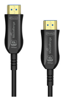 MEDIARANGE HDMI High Speed Ethernet Kabel AOC 18Gibt/s - Kabel - Digital/Display/Video, Ansicht 4