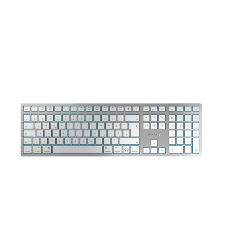 Cherry KW 9100 SLIM - Tastatur - kabellos - 2.4 GHz, Bluetooth 4.0 - TL: Deutsch, QWERTZ, Ansicht 4