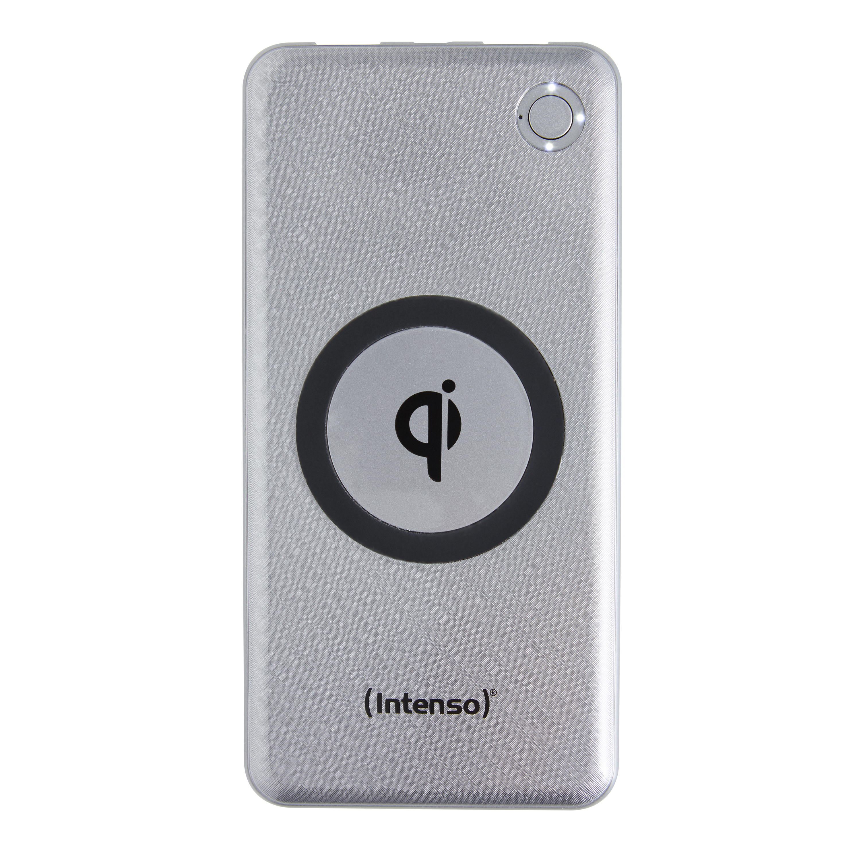 Intenso WPD10000 - 10000 mAh - Lithium Polymer (LiPo) - Quick Charge 3.0 - Kabelloses Aufladen - Silber