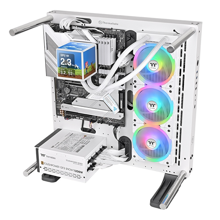 Thermaltake Minecube 360 Ultra AiO ARGB Fan white - CPU-Kühler - AMD Sockel AM2, Ansicht 3