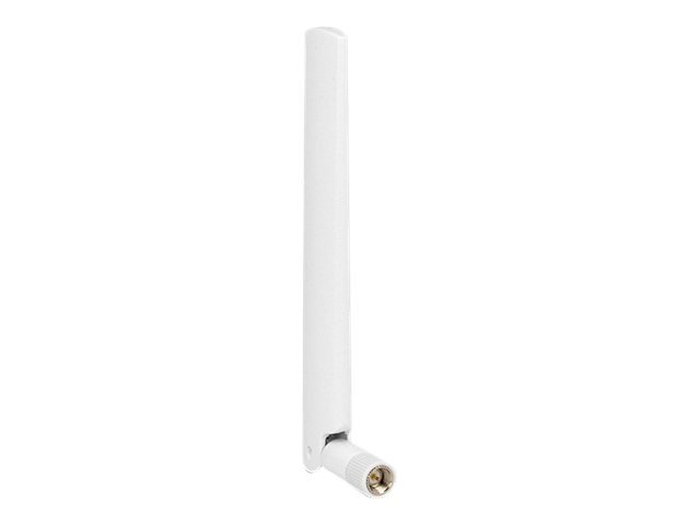 Delock LTE Antenne SMA Stecker 1 - 2,5 dBi omnidirektional mit Kippgelenk weiß