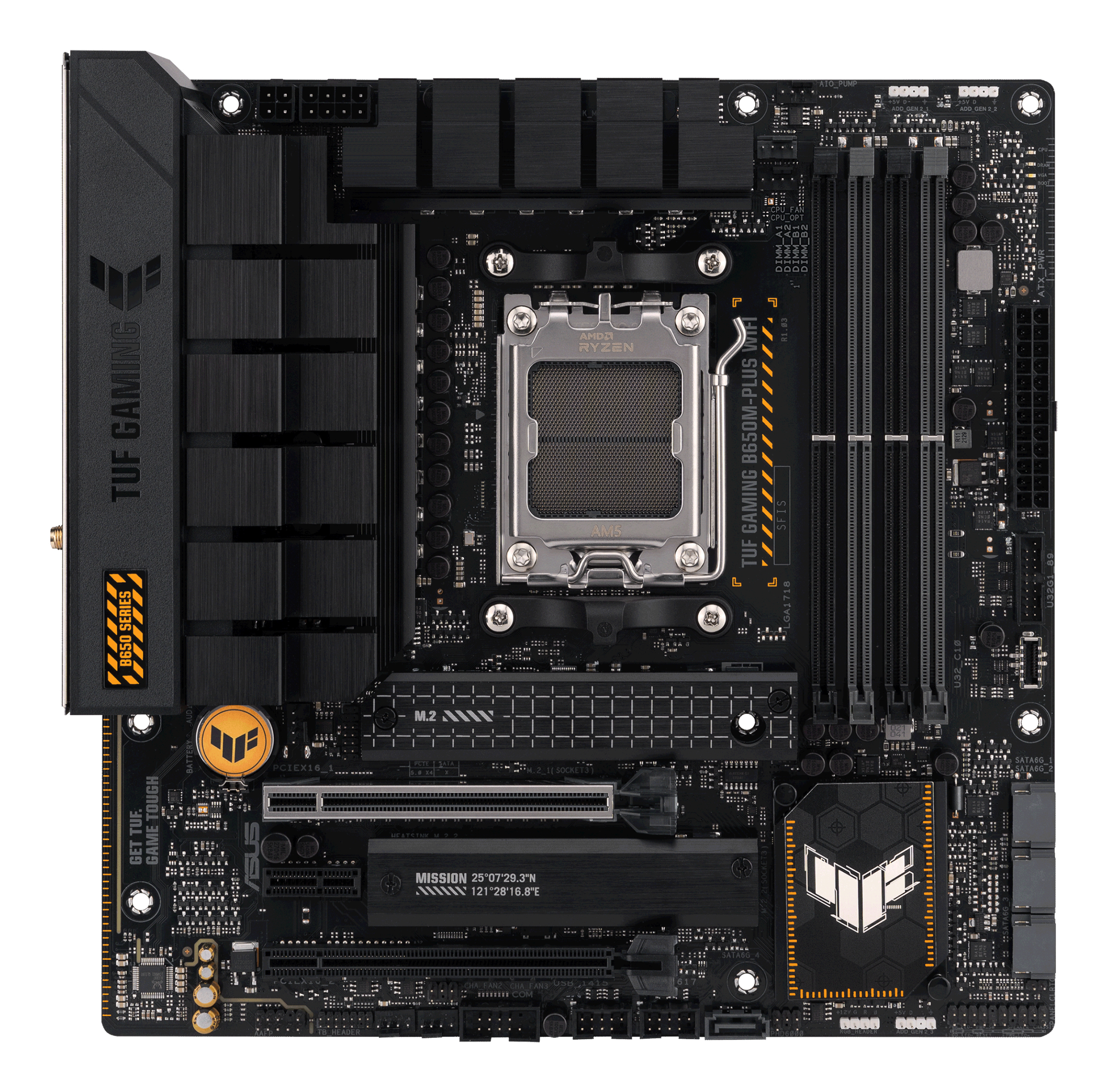 ASUS TUF Gaming B650M-Plus WIFI - Motherboard - micro ATX - Socket AM5 - AMD B650 Chipsatz, Ansicht 2