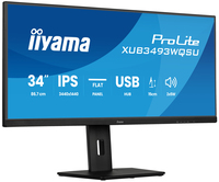 Iiyama TFT XUB3493WQSU IPS 34''//2xHDMI/DP/4xUSB/hoev - Flachbildschirm (TFT/LCD) - 86,4 cm