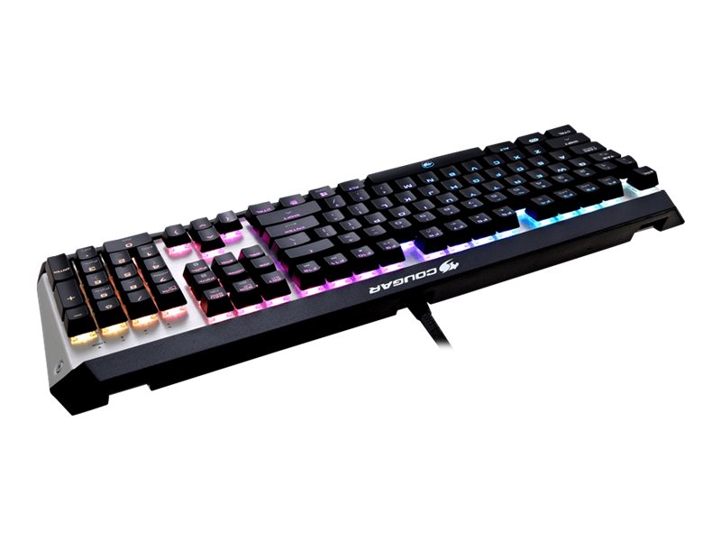 Compucase Cougar Attack X3 RGB - Tastatur - hintergrundbeleuchtet - TL: Deutsch, QWERTZ, Ansicht 5
