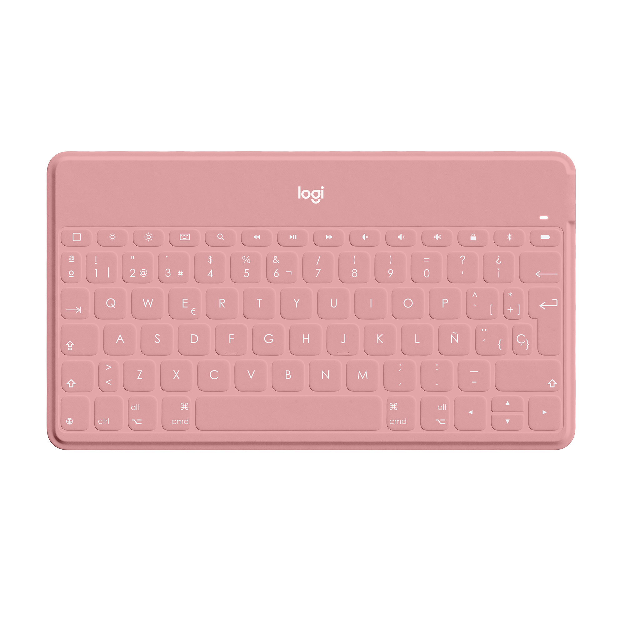 Logitech Keys-To-Go, Spanisch, 1,7 cm, 1,2 mm, Apple, iPad, iPhone, Apple TV, Pink