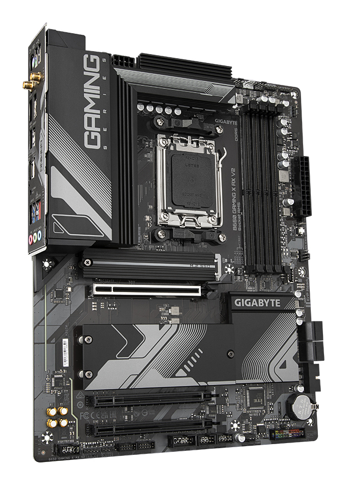 Gigabyte B650 GAMING X AX V2 - 1.X - Motherboard - ATX - Socket AM5 - AMD B650 Chipsatz - USB 3.2 Gen 1, USB 3.2 Gen 2, Ansicht 4