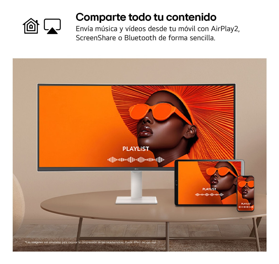 LG Monitor 34U601SA-W 34U601SAW - Flachbildschirm (TFT/LCD) - 86,4 cm, Ansicht 4