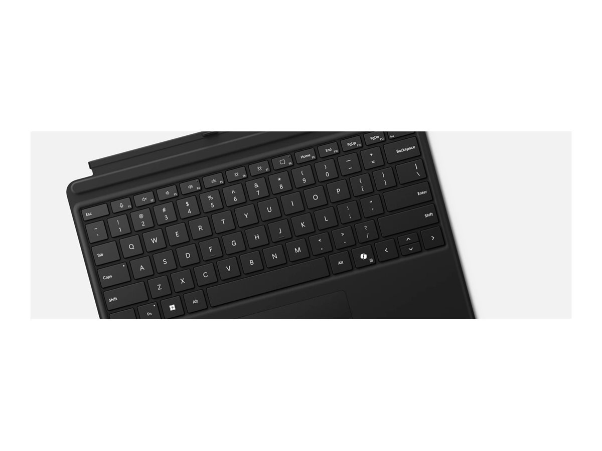 Microsoft Surface Pro Keyboard - Tastatur - mit Trackpad Beschleunigungsmesser Surface Slim Pen 2 Ablage- und Ladeschale