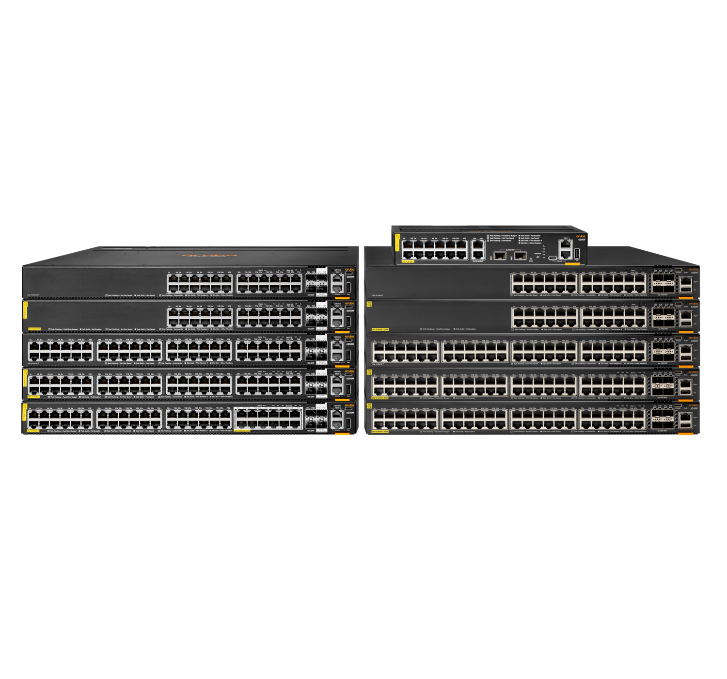 HPE Aruba 6200F 12G Class4 PoE 2G/2SFP+ 139W Switch - Switch - L3 - managed - 12 x 10/100/1000 (PoE+), Ansicht 2