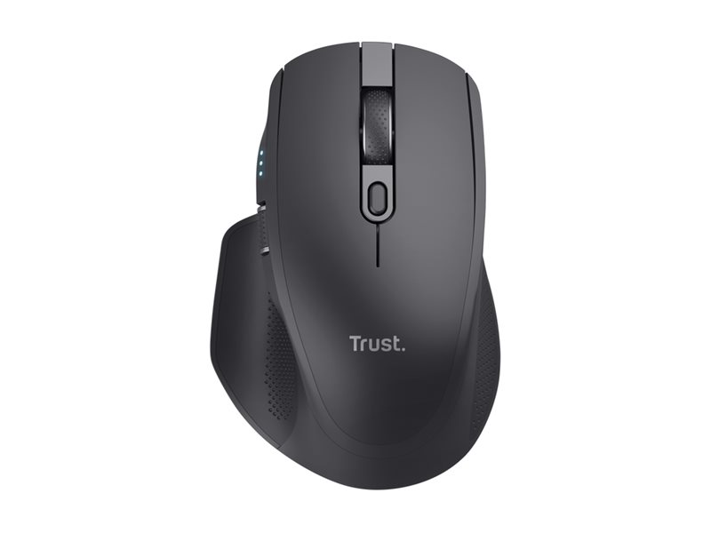 Trust Ozaa+ - Maus - für mehrere Geräte - Für Rechtshänder - optisch - 6 Tasten - kabellos - 2.4 GHz Bluetooth - kabelloser Empfänger (USB)
