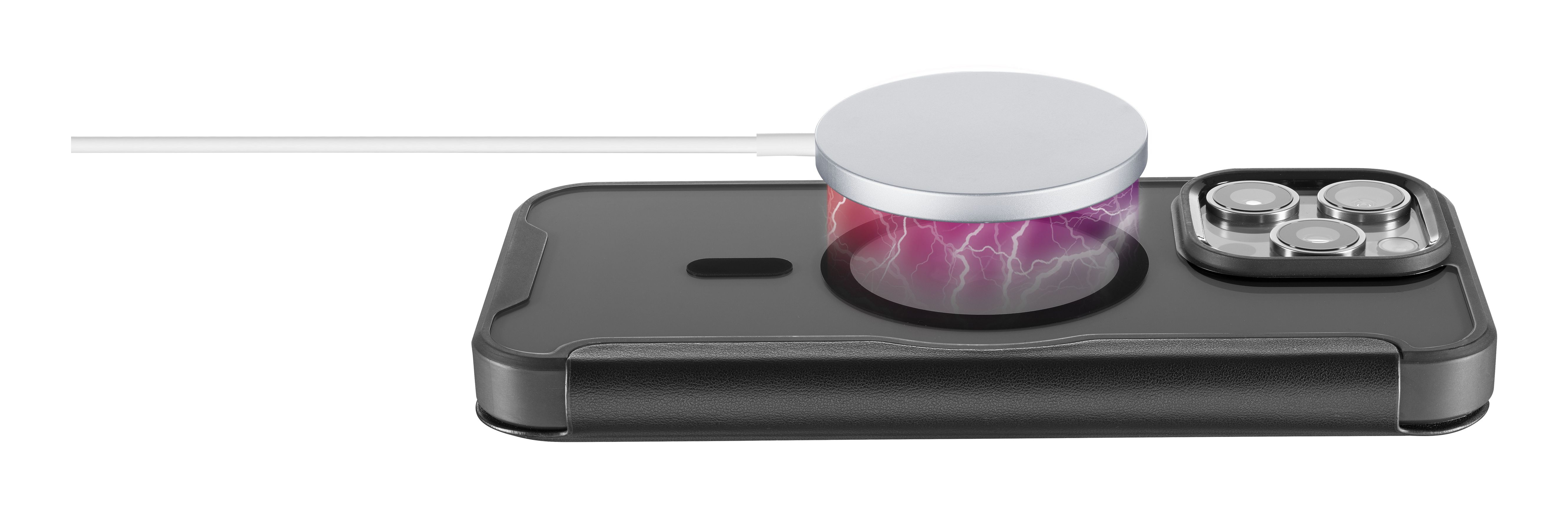 Cellularline Book Case Daily Mag iPhone 16 Pro Max Black, Ansicht 2