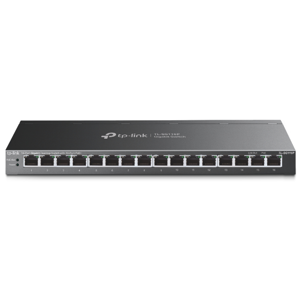 TP-LINK TL-SG116P V1 - Switch - unmanaged - 16 x 10/100/1000 (PoE+), Ansicht 4