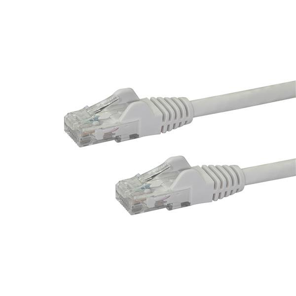 StarTech.com 0,5m Cat6 Snagless RJ45 Ethernet Netzwerkkabel - Weiß, 0,5 m, Cat6, U/UTP (UTP), RJ-45, RJ-45, Weiß