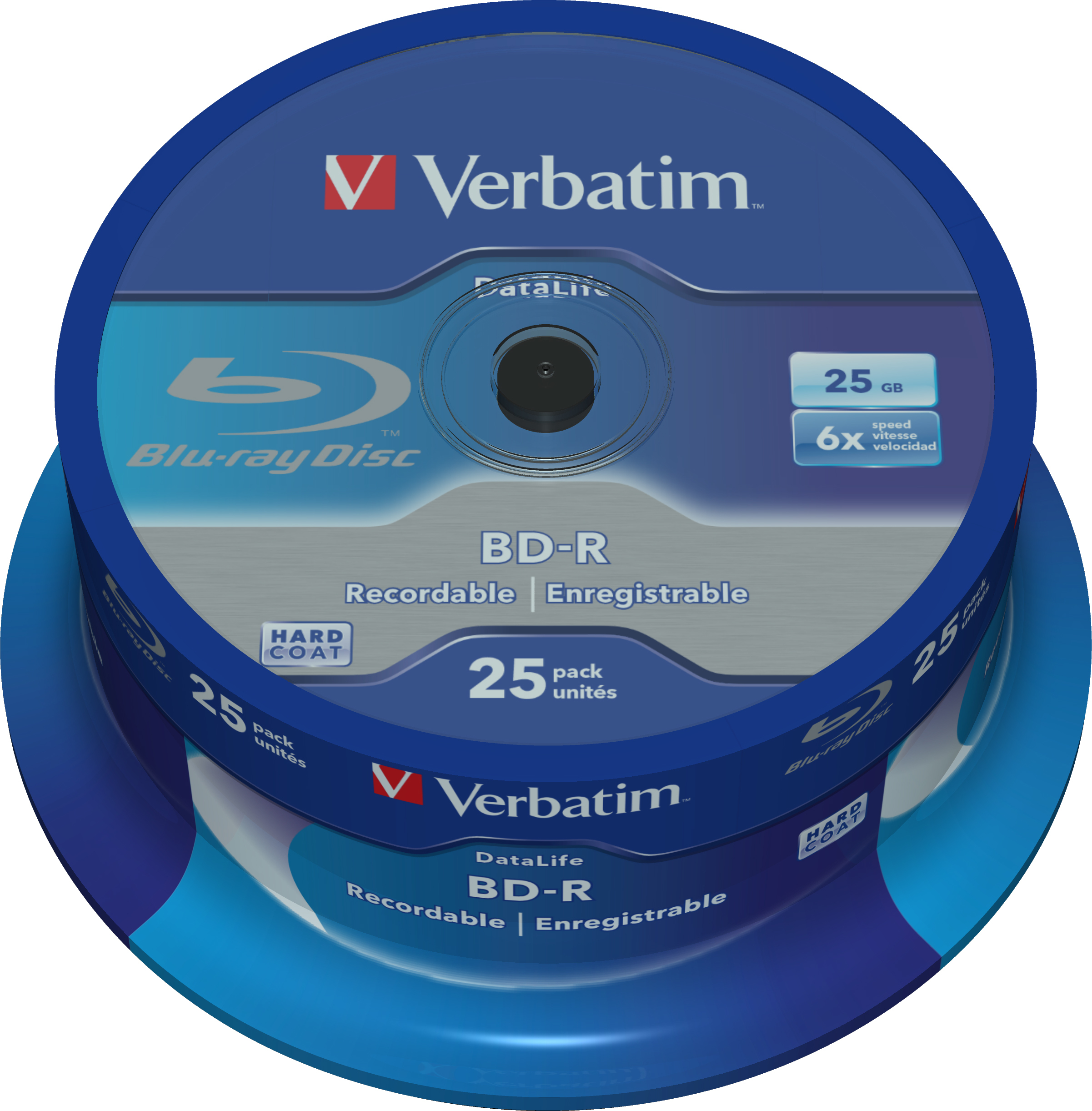 Verbatim DataLife - 25 x BD-R - 25 GB 6x - Spindel, Ansicht 2