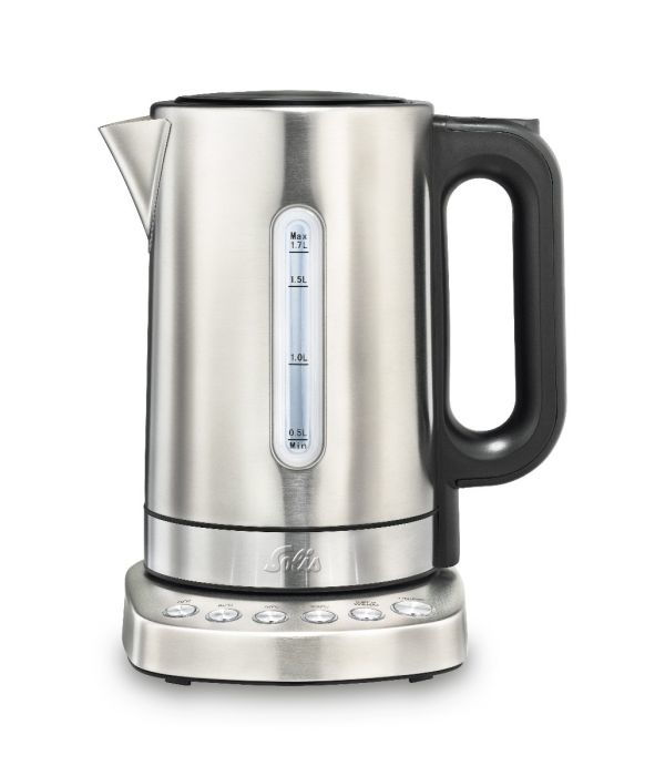 SOLIS Vario Temp Kettle - 1,7 l - 2200 W - Edelstahl - Regelbare Temperatur - Wasserstandsanzeige, Ansicht 3