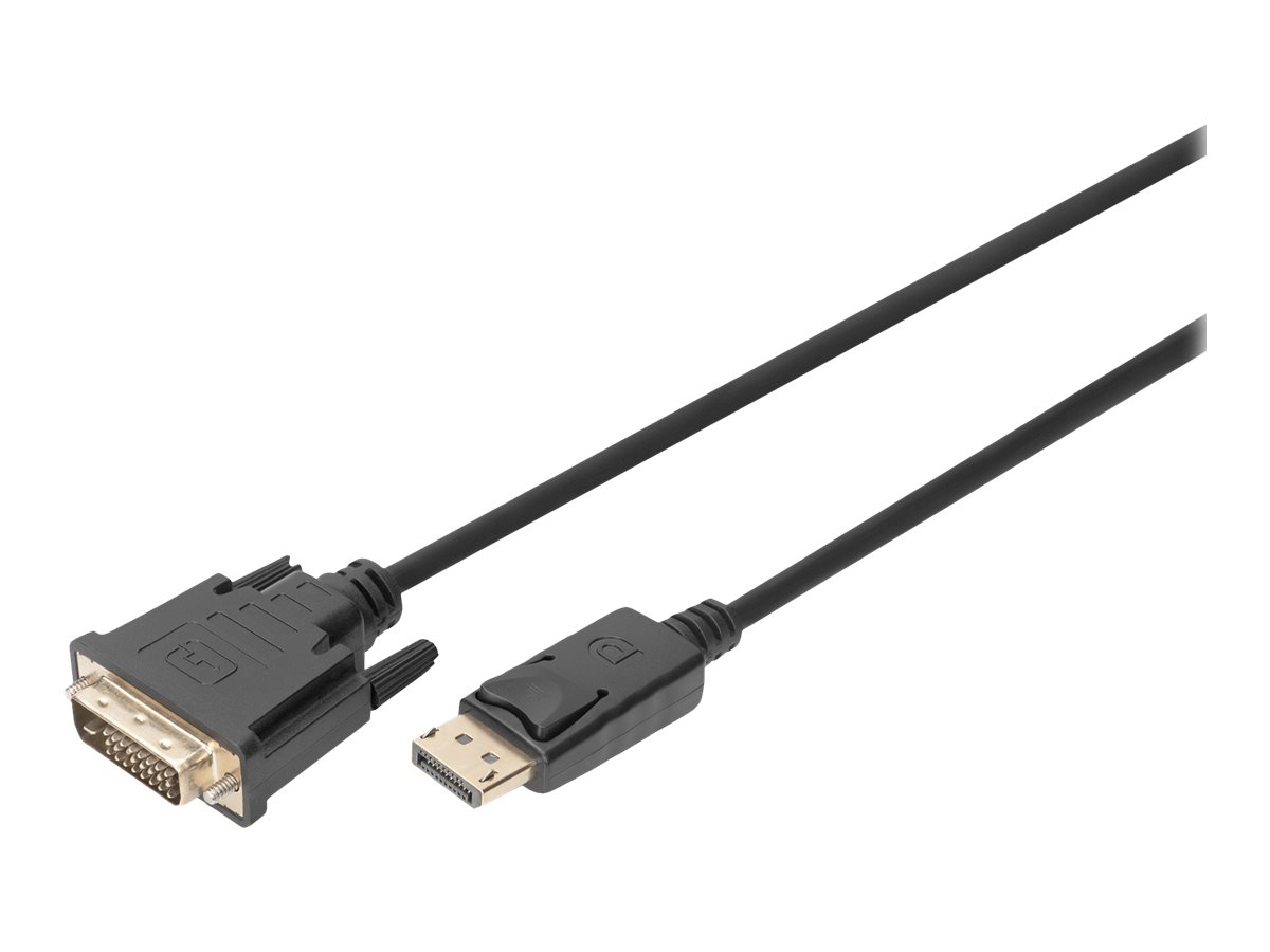 DIGITUS - Adapterkabel - DisplayPort (M) eingerastet zu DVI-D (M) schraubbar - DisplayPort 1.1a - 3 m - 1080p-Unterstützung