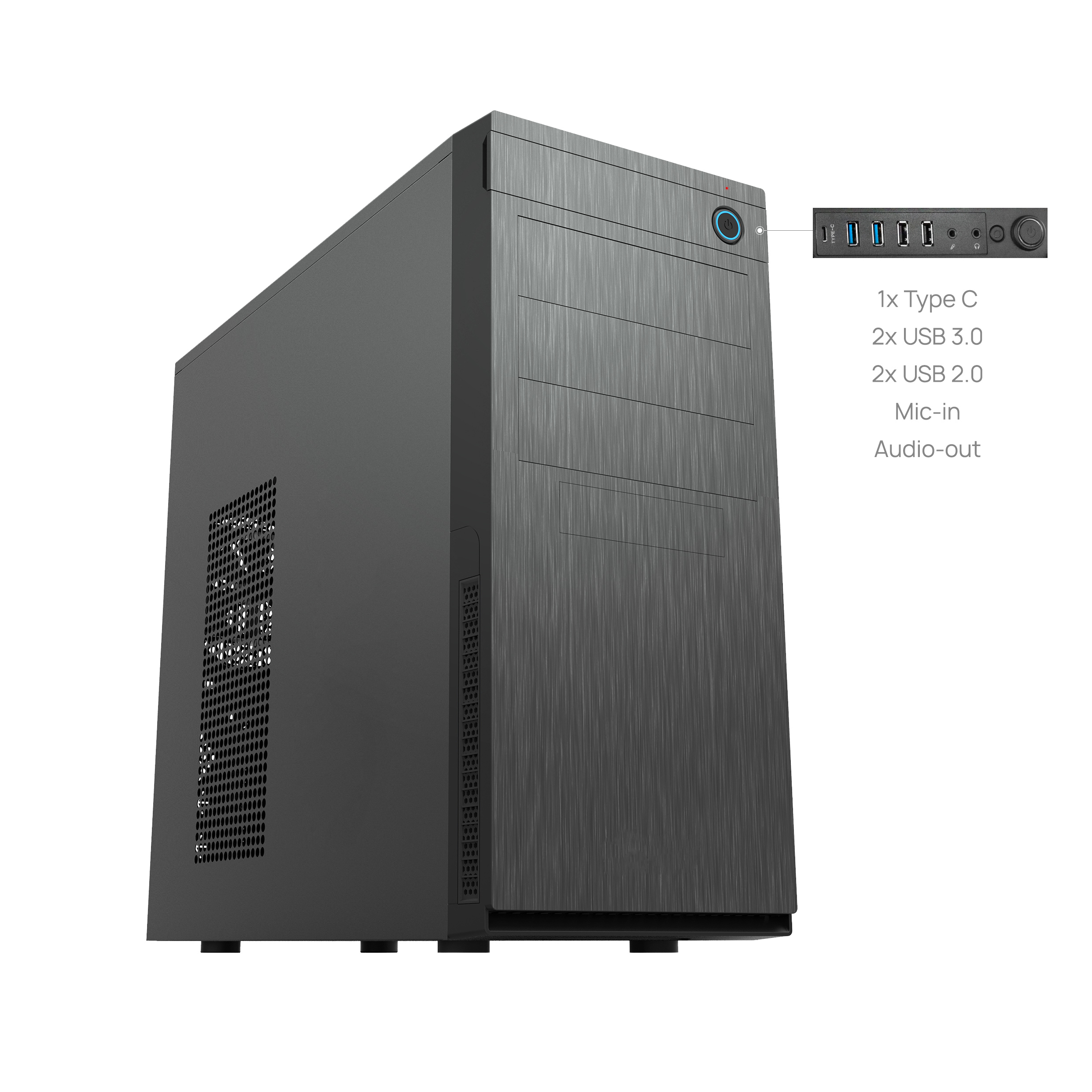Chieftec Elox Series HC-10B-OP - Tower - ATX - keine Spannungsversorgung (ATX), Ansicht 2