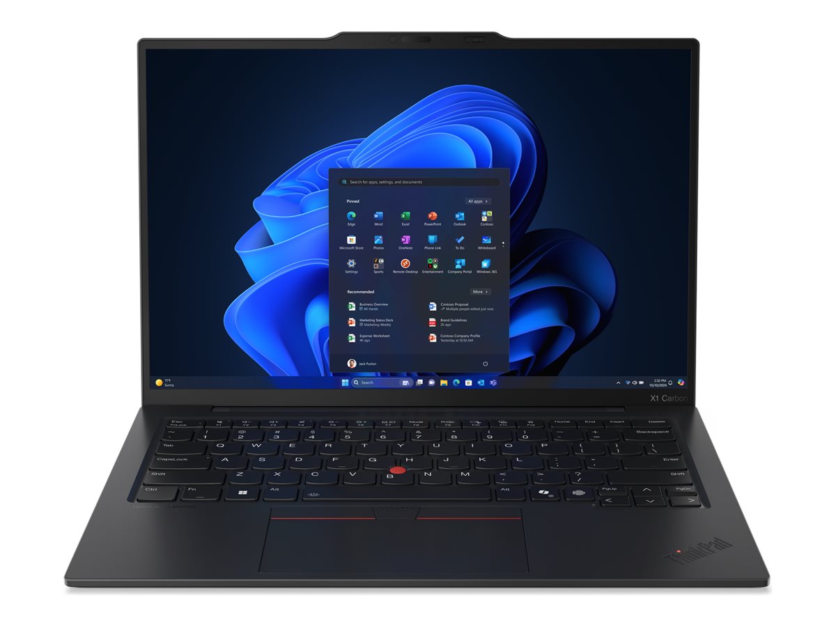 Lenovo ThinkPad X1 Carbon Gen 13 21NT - 180°-Scharnierdesign - Intel Core Ultra 7 258V  2.2 GHz - Win 11 Pro - Intel Arc Graphics 140V - 32 GB RAM - 1 TB SSD TCG Opal Encryption Performance - 35.6 cm (14)