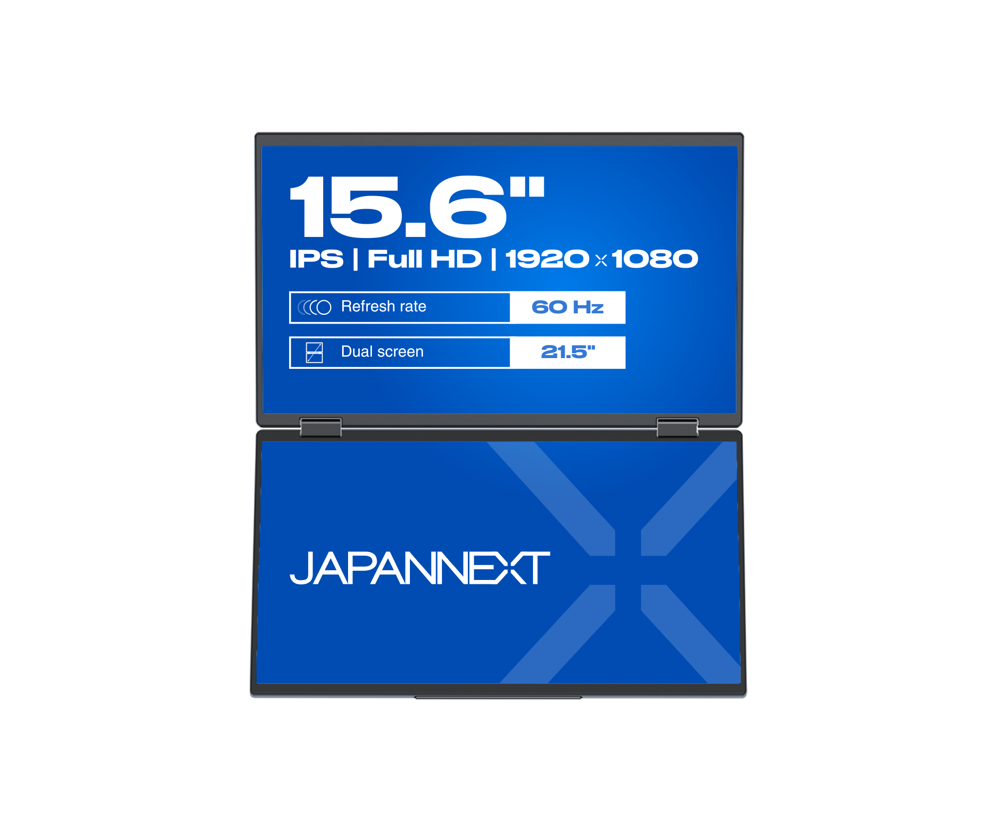 JAPANNEXT JN-DMD-IPS156F Dual-Monitor FHD - Flachbildschirm (TFT/LCD) - 39,6 cm, Ansicht 4
