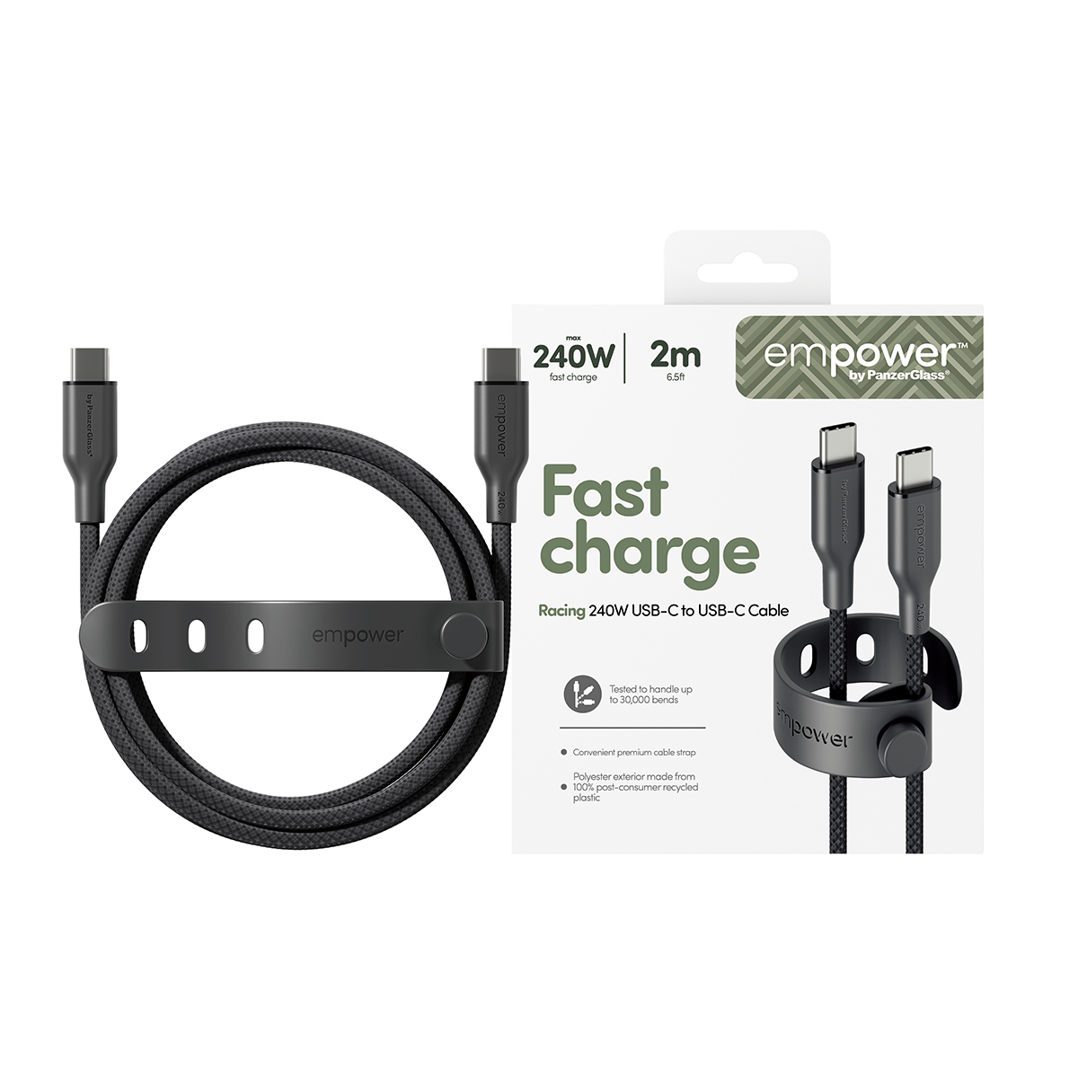 PanzerGlass empower by Racing 240W USB-C to Cable USB 2.0 - Kabel - Digital/Daten, Ansicht 4
