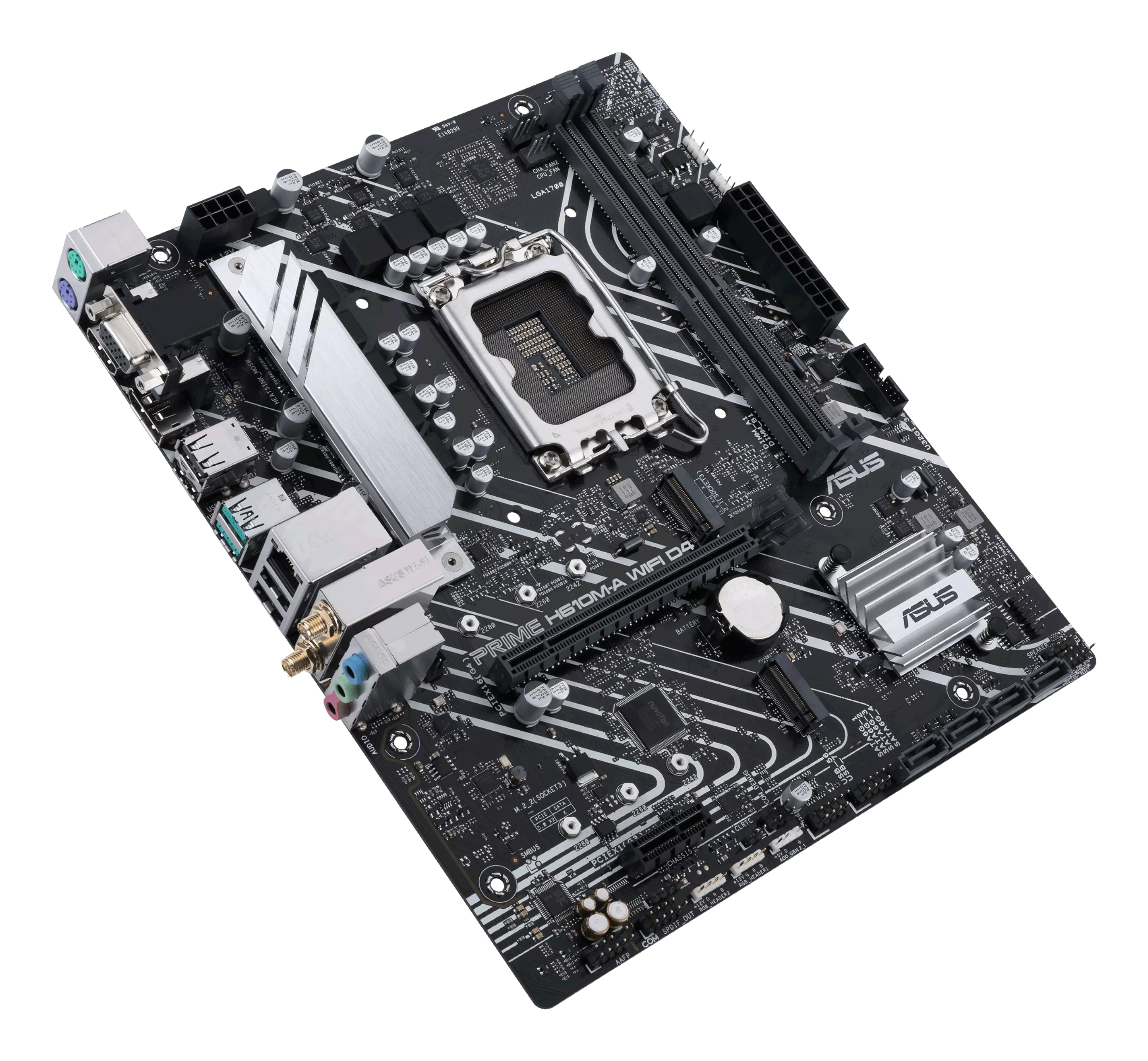 ASUS PRIME H610M-A WIFI D4 - Motherboard - micro ATX - LGA1700-Sockel - H610 Chipsatz, Ansicht 2