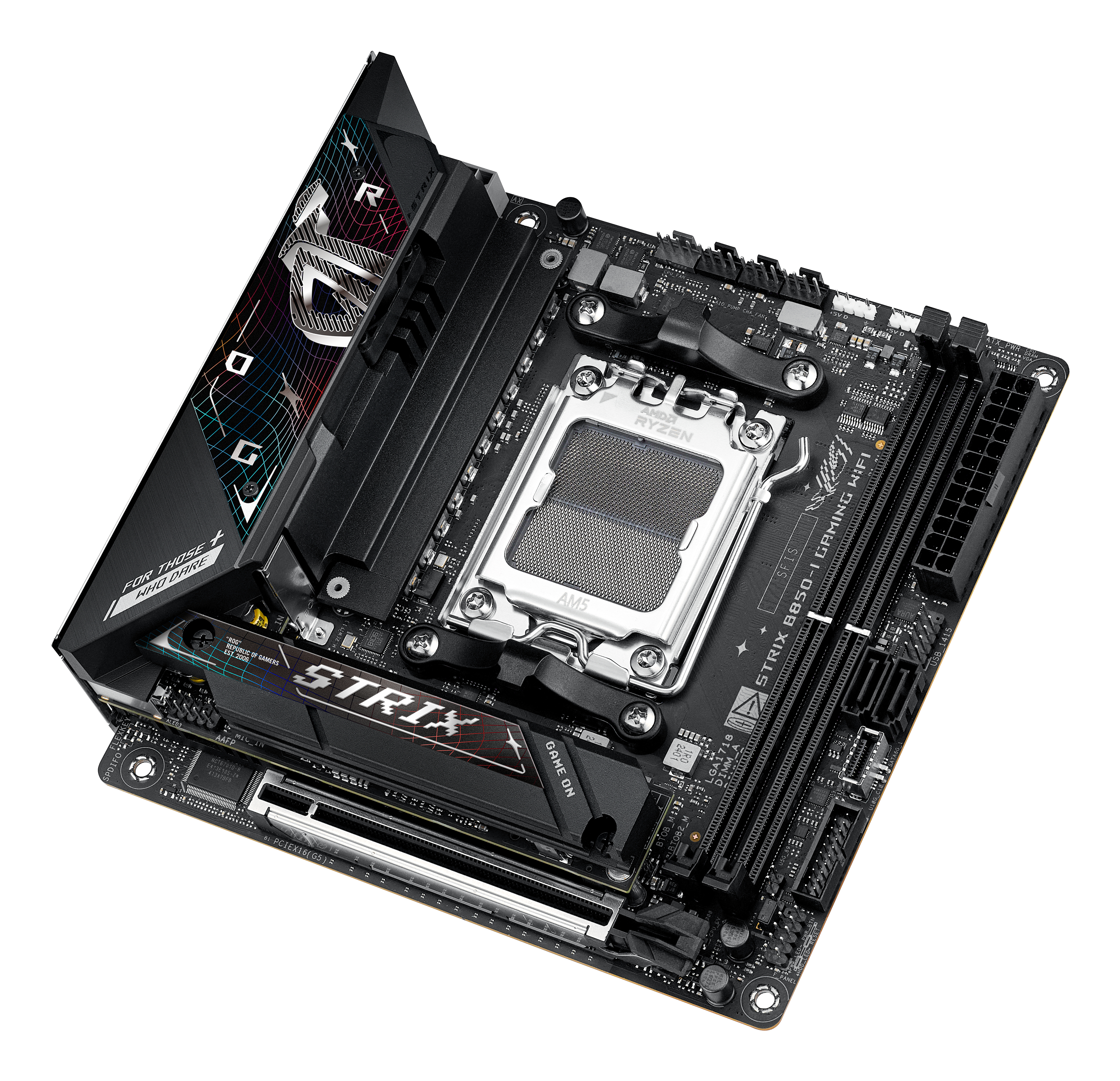 ASUS ROG STRIX B850-I GAMING WIFI - Motherboard - Mini-ITX - Socket AM5 - AMD B850 - Onboard-Grafik (CPU erforderlich), Ansicht 4