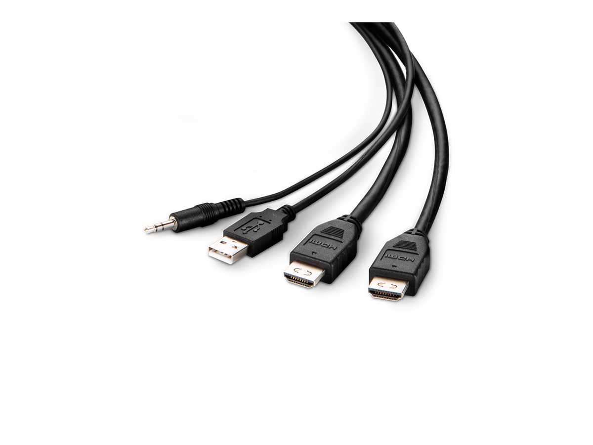 Belkin Secure KVM Combo Cable - Video- / USB- / Audio-Kabel - TAA-konform - USB, Mini-Stecker, HDMI (M)
