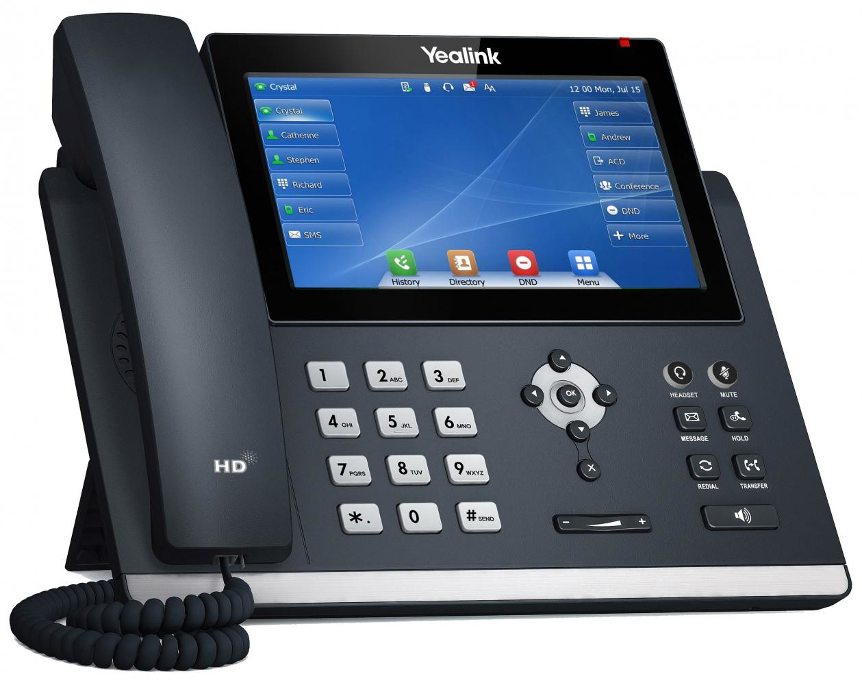 Yealink SIP-T48U - VoIP-Telefon - dreiweg Anruffunktion, Ansicht 4