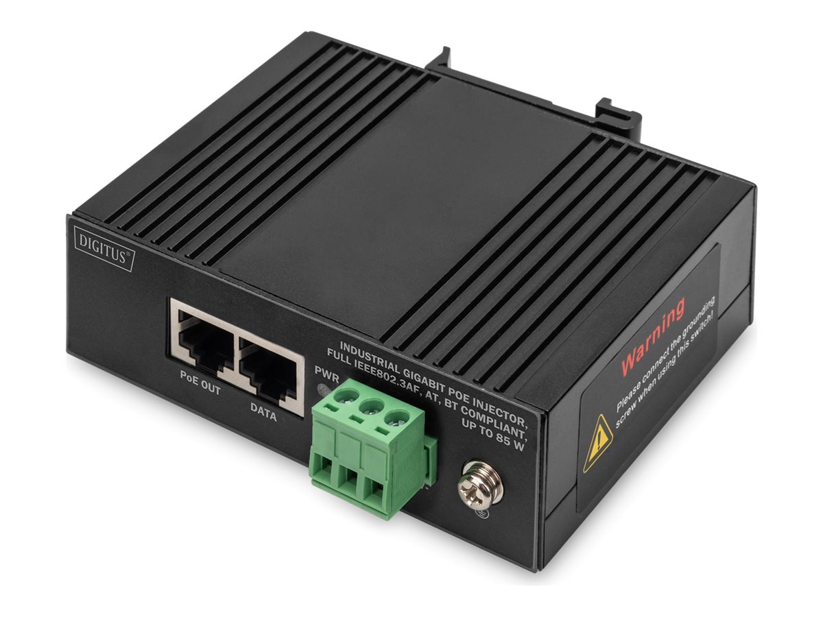 DIGITUS Gigabit EthernetPoE Injektor, Industriell