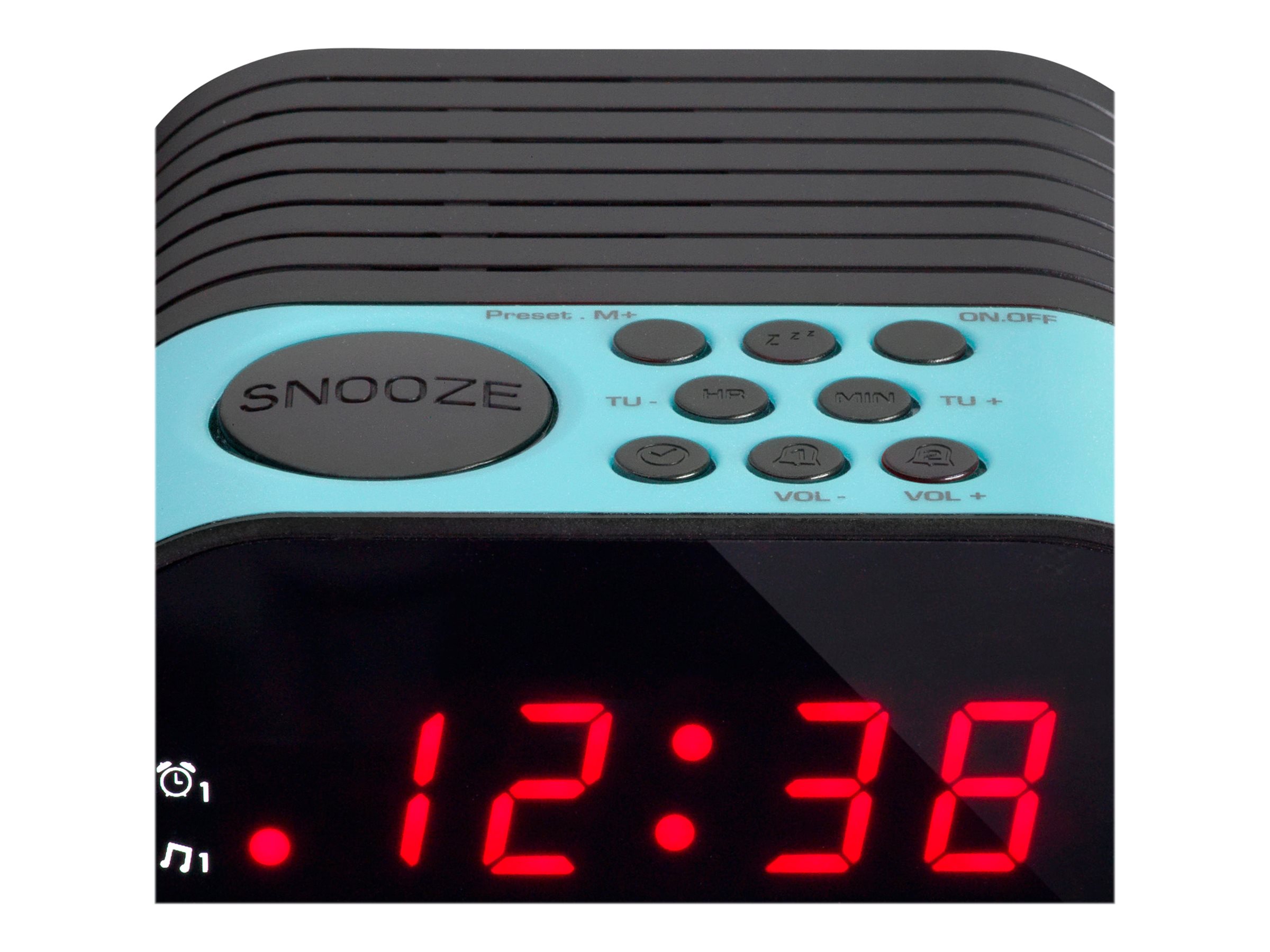 Lenco CR-07 - Radiouhr - 0.3 Watt - Blau, Ansicht 3